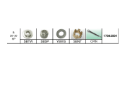 Hardware-sett [B] Suzuki 20-30Hk