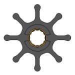 JMP Impeller, tilsvarer: 21951356