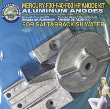 Mercury F30-F40-F60 HP Anodes KIT Al