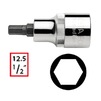 1/2'' Unbrako pipebits, 4-19mm, velg størrelse