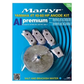 Anodesett Yamaha 40-60 Hk 4 Takt, Alu