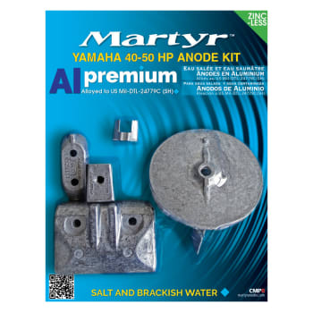 Anodesett Yamaha 40-50, Alu