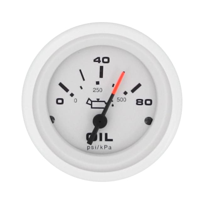 Oljetrykkmåler, 0-80PSI/0-500kPa, US, Veethree Arctic 2"