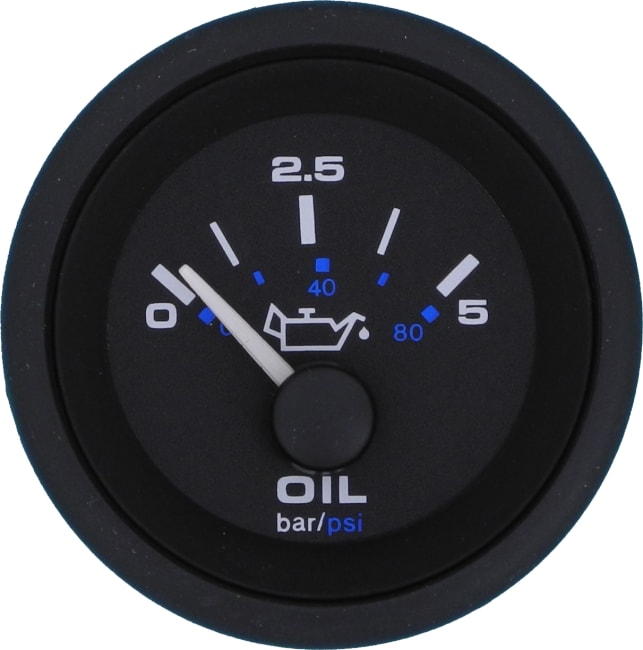 Oljetrykksmåler, 0-5BAR/80PSI, VDO, Veethree Premier Pro 2"