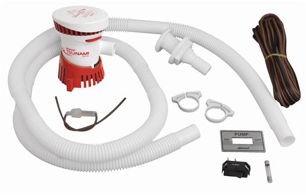 Lensepumpe sett, Tsunami 500, 12V, 4614-7