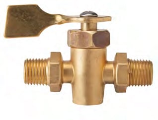 2 veis 1/4" FNPT Hann/Hunn stengeventil