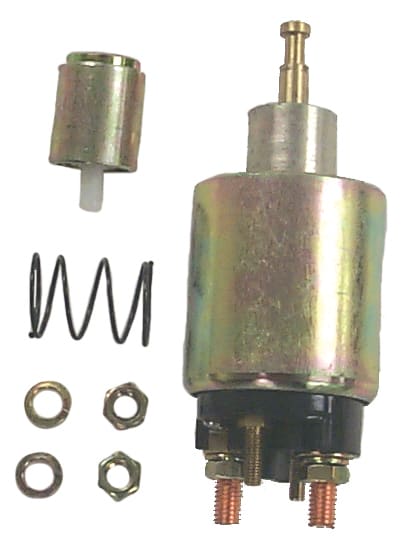 Solenoid, 12V, 4 Terminaler, Universal