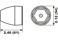 Bravo 3 propellmutter anode, Fra 2003 - nyere. 865182