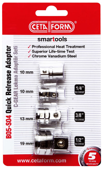 4 Delers pipe apdapter/overgang sett