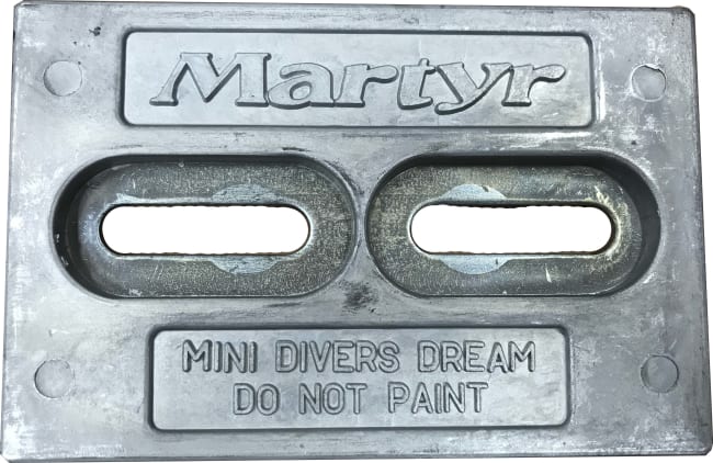 Rektangulær skroganode DIVER MINI