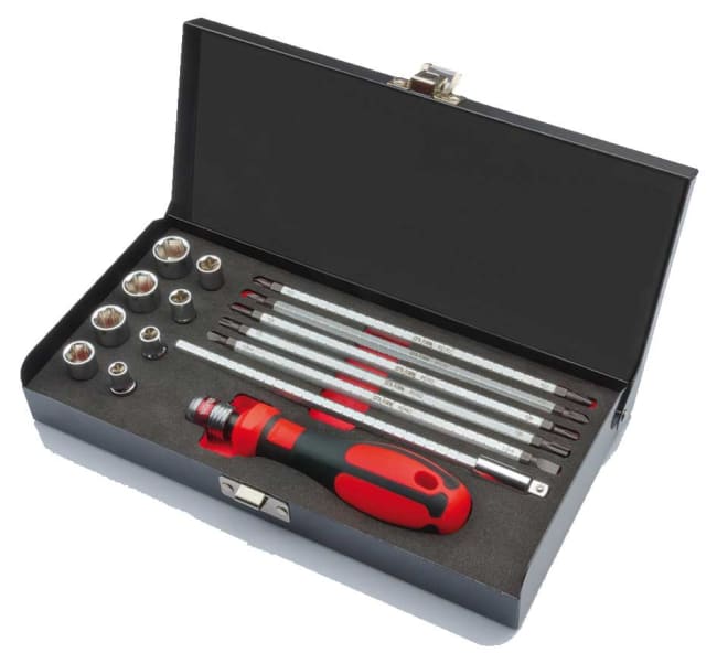 15 delers skrutrekker multi sett