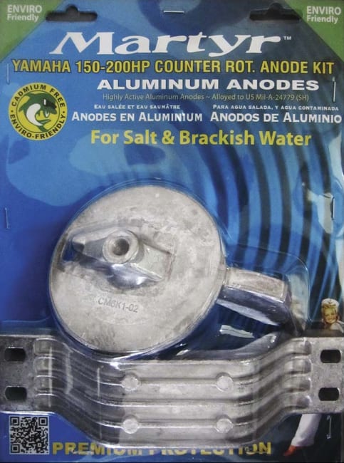 Yamaha anodesett til 150 - 200 Hk 4-Takt venstre roterende