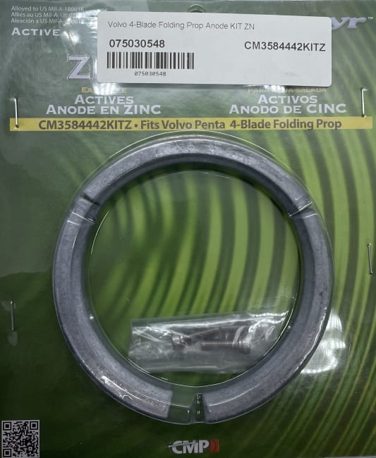 Foldepropellanode til Volvo Penta, tilsv: 3584442 - Sink