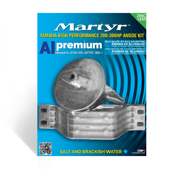 Yamaha 200-300 Hk, 4 -Takt Anodesett, Alu, CMYHP200300KITA