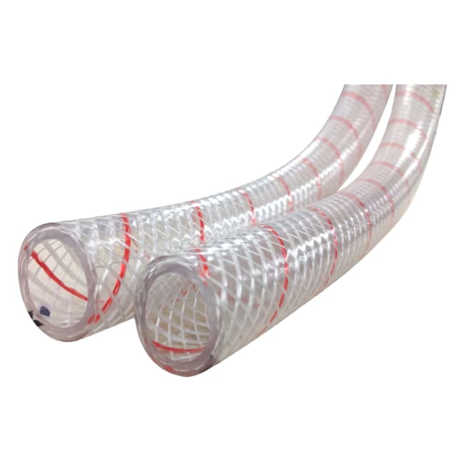 PVC-slange, forsterket & gjennomsiktig, ID: 1-5/16 - 50 fot