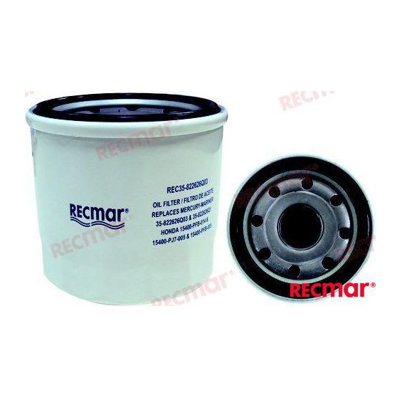 Oljefilter til Honda/Mercury 8-30HK, tilsv: 15400-ZZ3-003