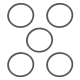 O-Ring, erst: Mercury 30224Q, Johnson/Evinr/OMC 310327 -5stk