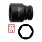 1/2" Slagpipe, 10mm, 6-kant