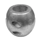 Akselanode, eggformet, for 40 mm aksel - Aluminium