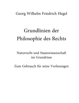 Screenshot des Buches "Grundlinien der Philosophie des Rechts".