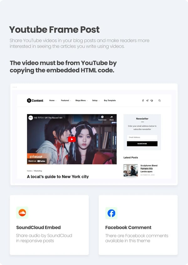 Content - A Modern Blogger Template for Content Marketing