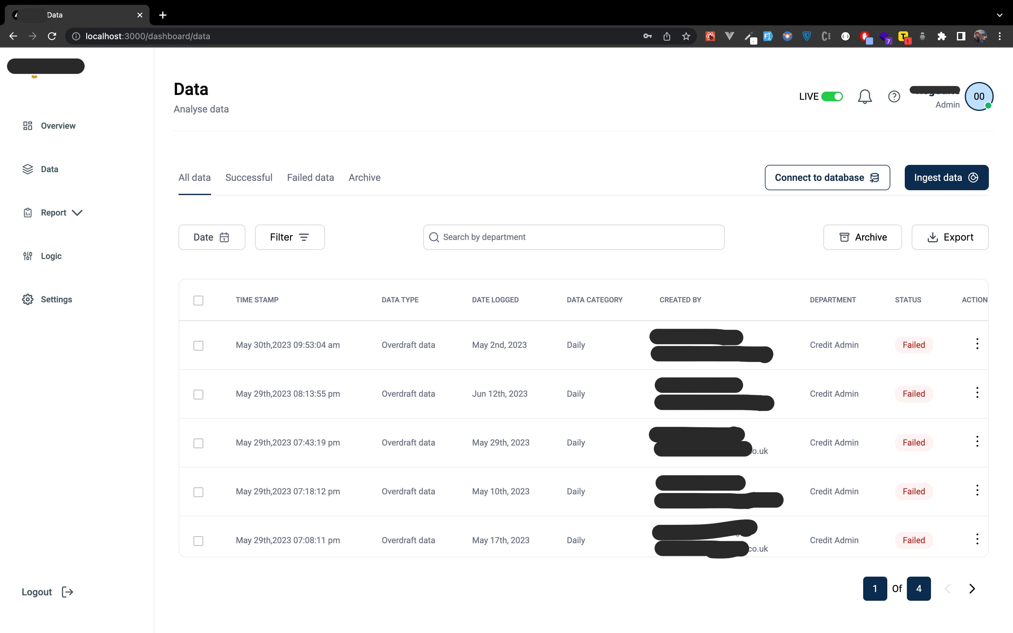 Reports Dashboard