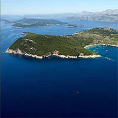 Les îles Elaphites (Kolocep, Lopud, Sipan), location de visites jour et privés avec bateau