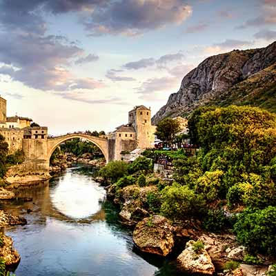 Mostar, ville de Bosnie- Herzégovine