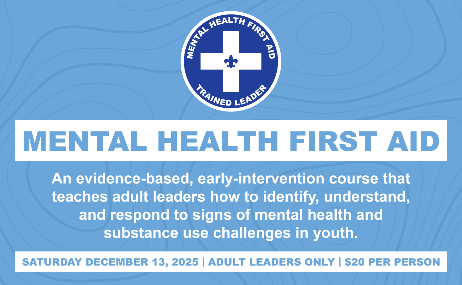 Mental Health First Aid Training promotional graphic