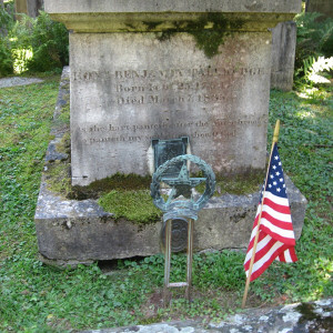 Benjamin Tallmadges gravesite in Litchfield, Connecticut