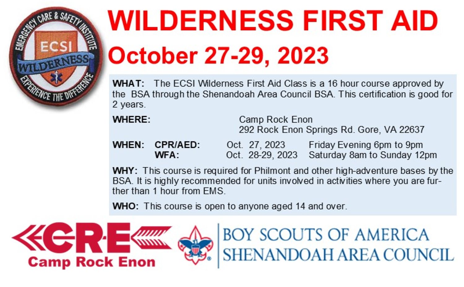 Wolf Rank  Shenandoah Area Council, BSA