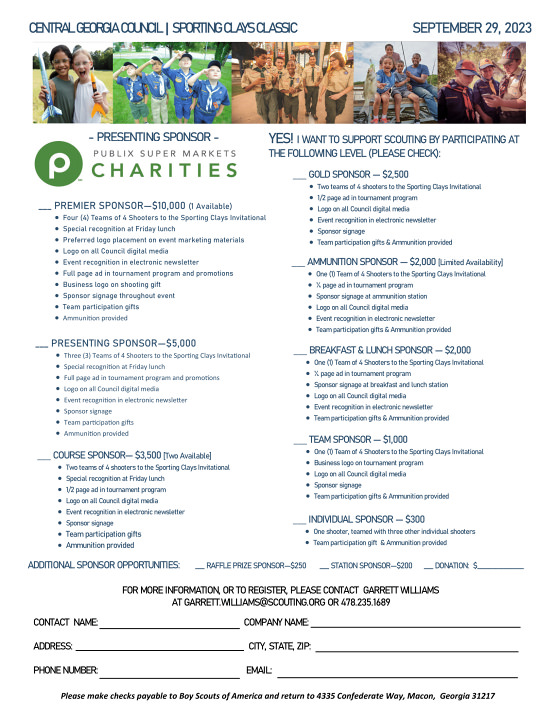 Scout programs. - Publix Super Market Charities