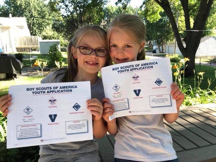 First Girls Registered in District