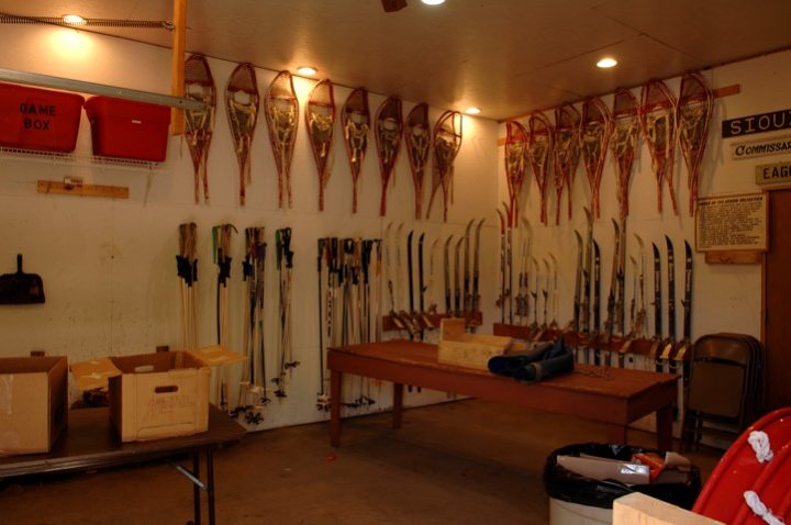 Snowshoes and Skis