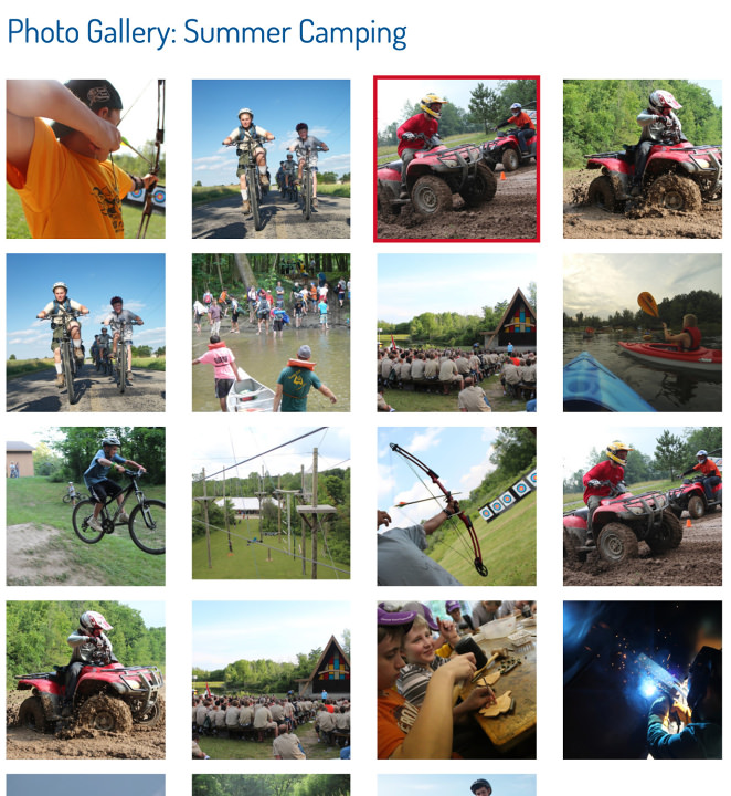 Layout: Gallery Grid