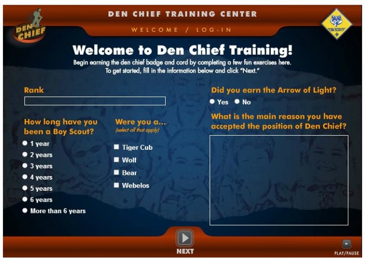 Den Chief Training