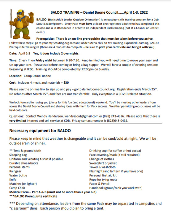 Scouting Programs - CELL