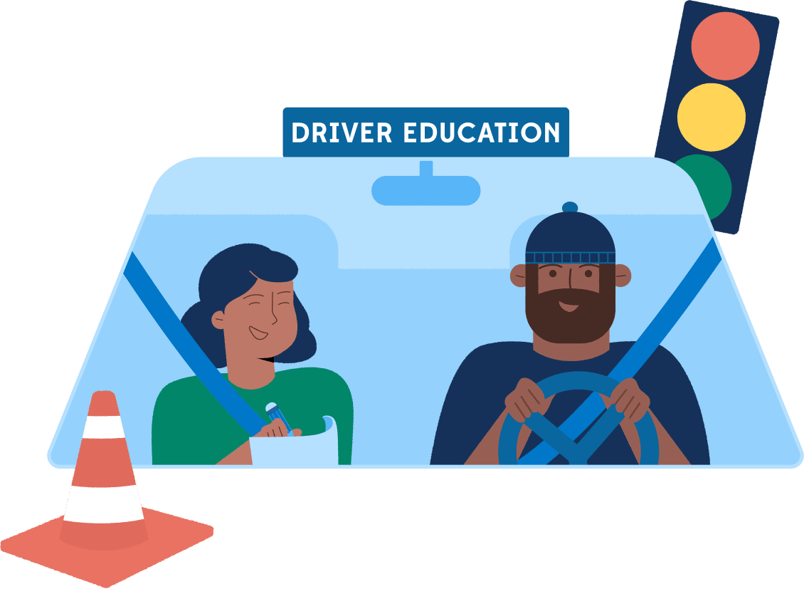 CA DMV Illustration Driver Education