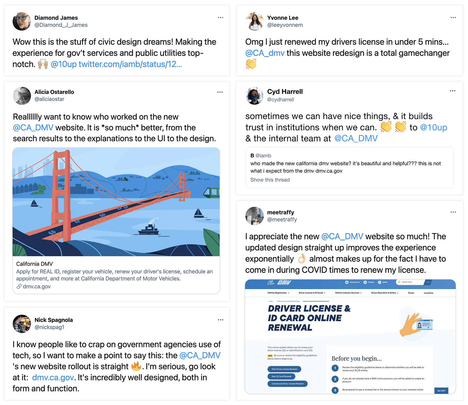 CA DMV Website Redesign Feedback On Twitter