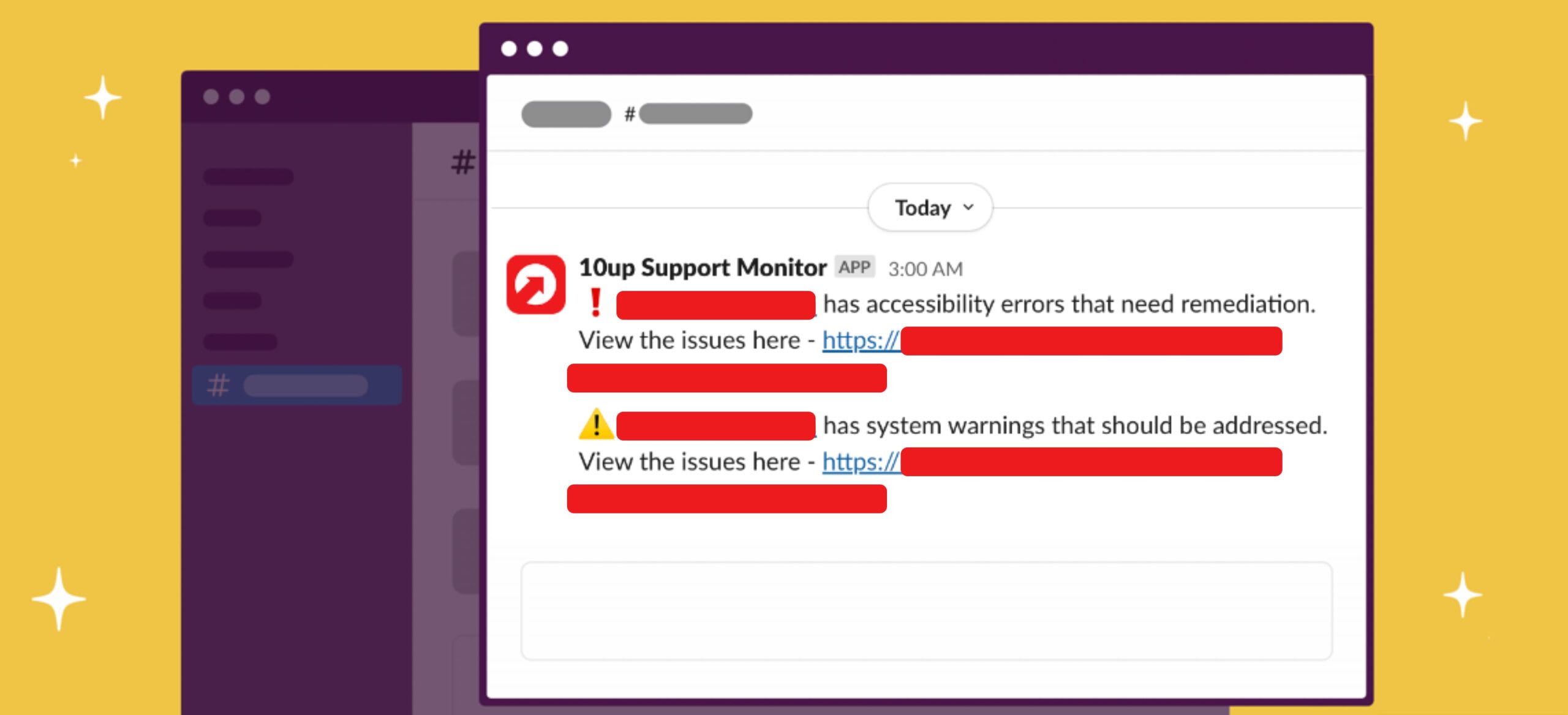 Alerts from Monitor by Fueled+10up