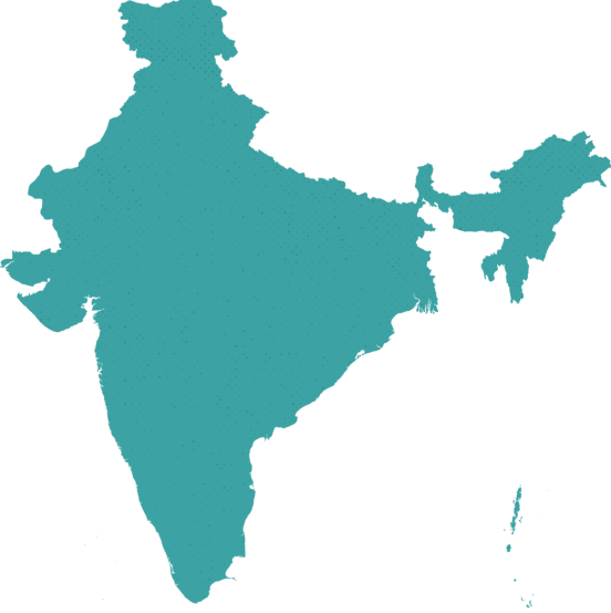 10up India map outline