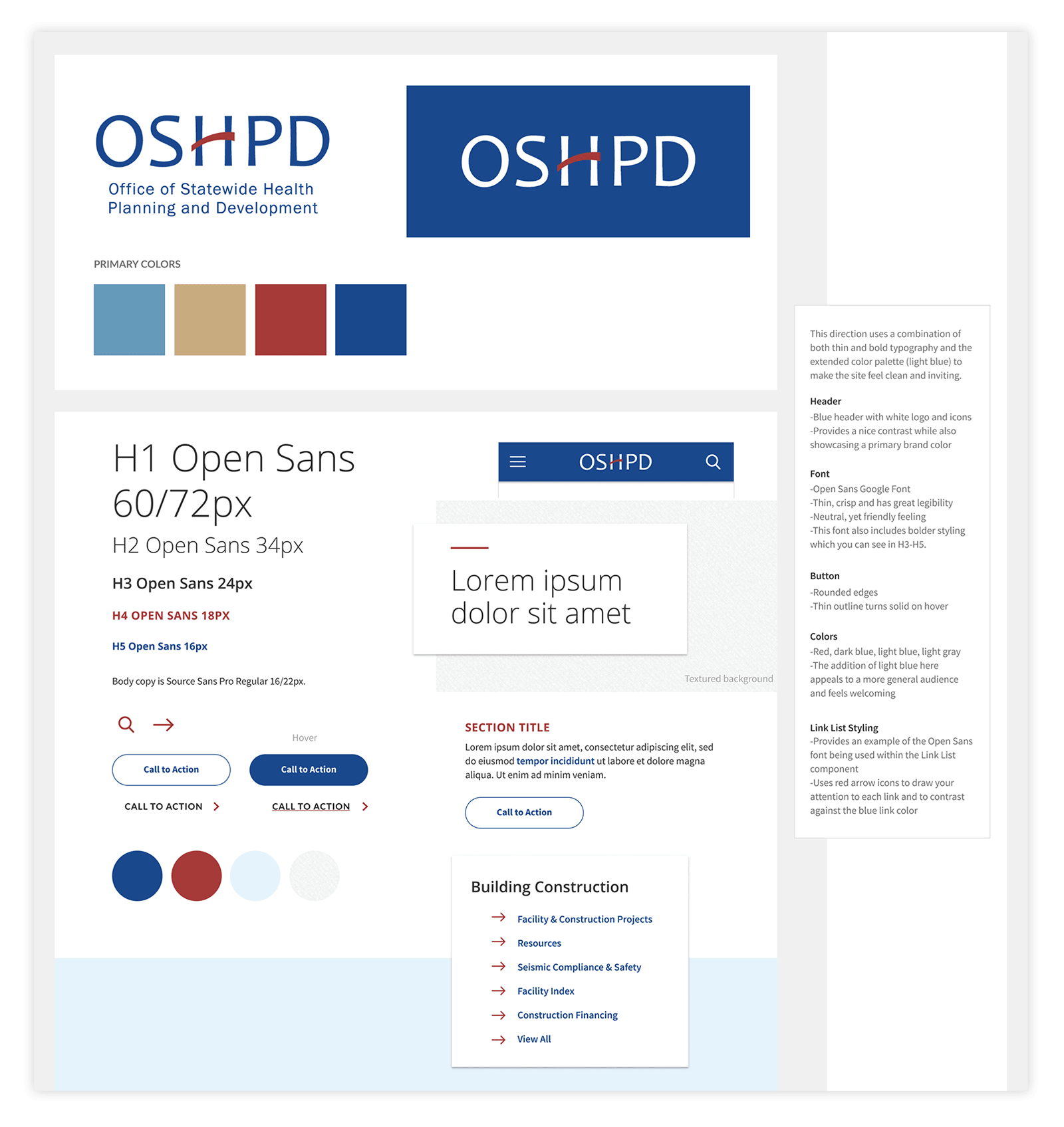 OSHPD.ca.gov Style Tile Example