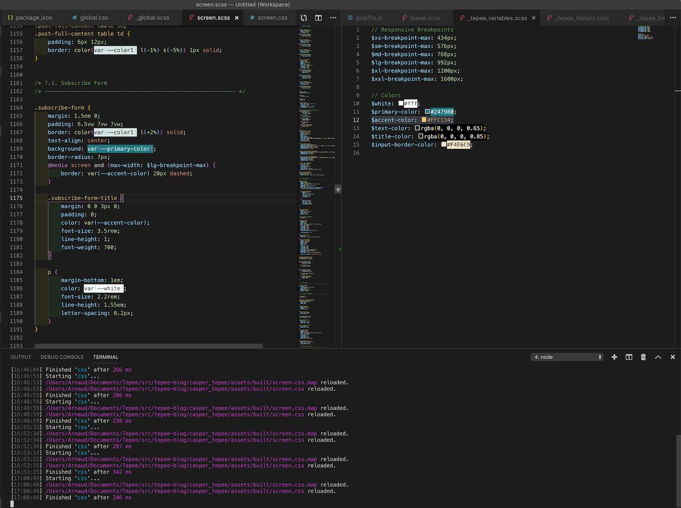 Using PostCSS + Sass - it works