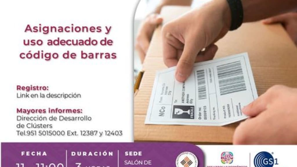Aprende el uso correcto del código de barras, la Secretaría de Desarrollo Económico de Oaxaca te invita