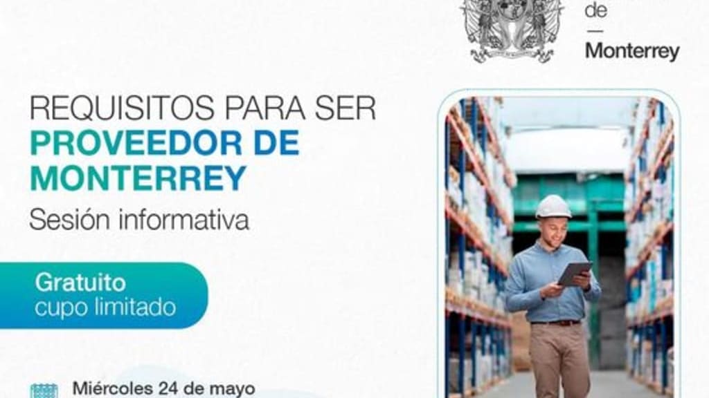 ¿Te interesa ser proveedor del Municipio de Monterrey? Desarrollo Económico de Monterrey te invita a conocer los requisitos