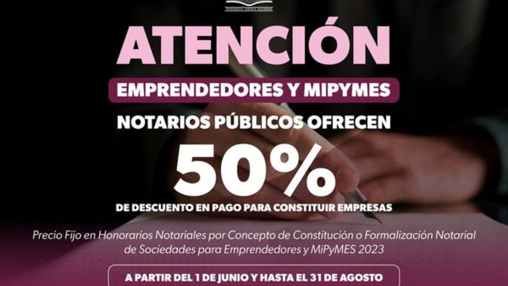 Aprovecha 50% de descuento en Michoacán para realizar tus trámites para constituir una empresa y más