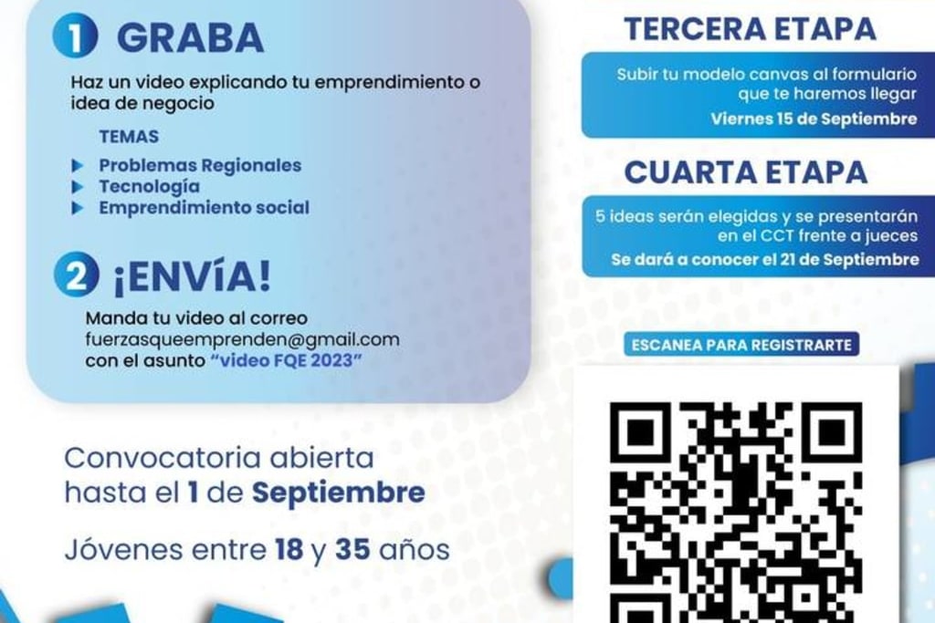 CANACINTRA Torreón te invita a participar en Fuerzas que Emprenden, podrás ganar hasta 150 mil pesos, aquí más detalles
