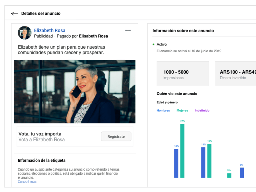 Harto de anuncios sobre política en Facebook? Así podrás bloquearlos