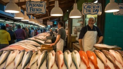 Comercio al por mayor de pescados y mariscos
