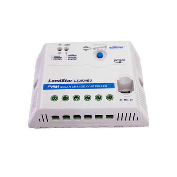 شارژکنترلر 30 آمپر PWM برند ای پی اور LS3024EU مخصوص برق خورشیدی شارژکنترلر 30 آمپر PWM برند ای پی اور LS3024EU مخصوص برق خورشیدی